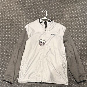 Nike Men's White and Gray Jacket Golf GM-4015